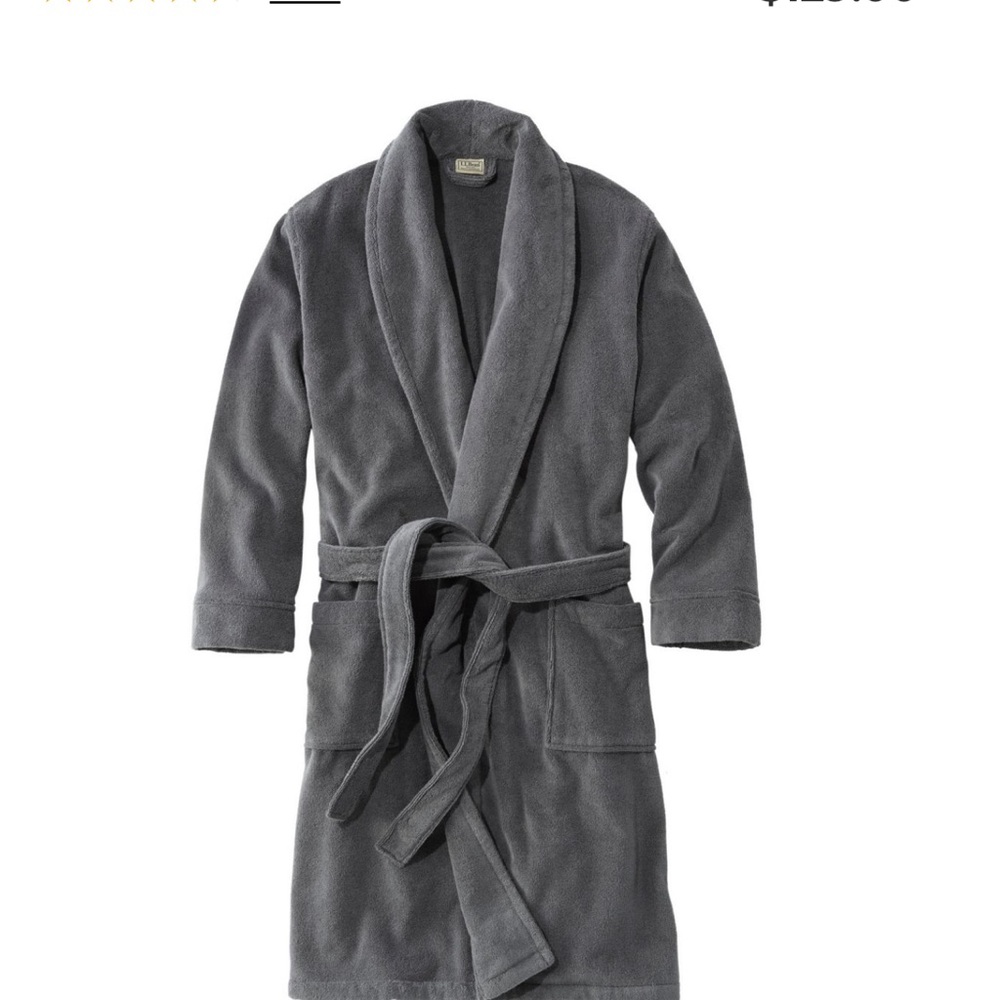 L.L. Bean mens terry cloth robe-reposh used item